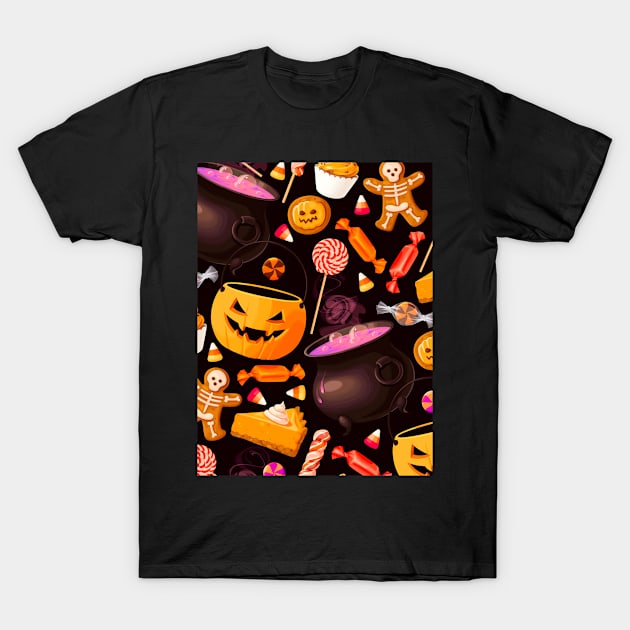 Halloween Candy T-Shirt by igzine